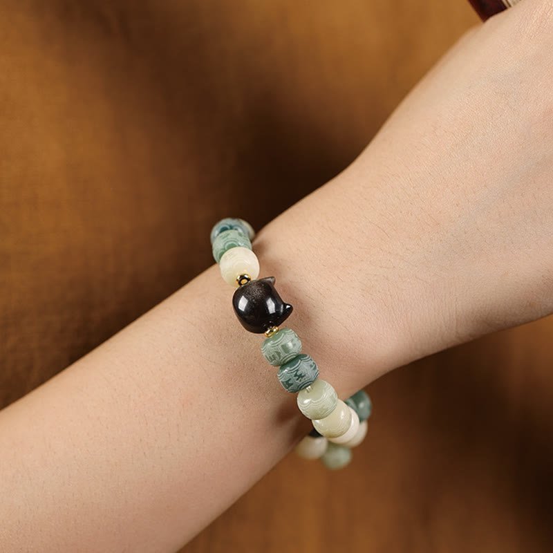 For When You Need Clarity & Grounding — Obsidian Bracelet | AetherFate - Image 3