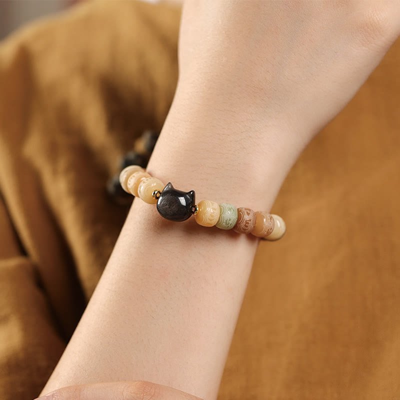 For When You Need Clarity & Grounding — Obsidian Bracelet | AetherFate - Image 2
