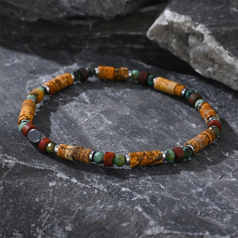 Jasper & Turquoise Bracelet | Your Quiet Daily Anchor for Steady Grounding | AetherFate