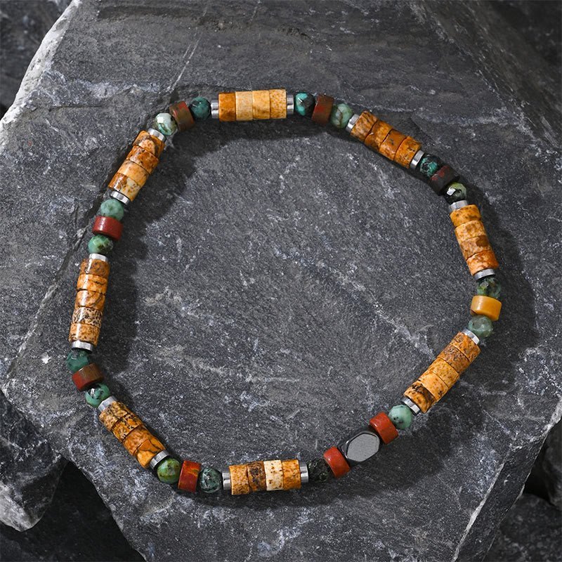 Jasper & Turquoise Bracelet | Your Quiet Daily Anchor for Steady Grounding | AetherFate - Image 2