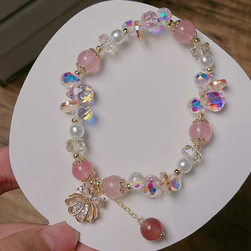 Strawberry Quartz Bracelet | Your Quiet Daily Anchor for Soft Joy | AetherFate - Image 19