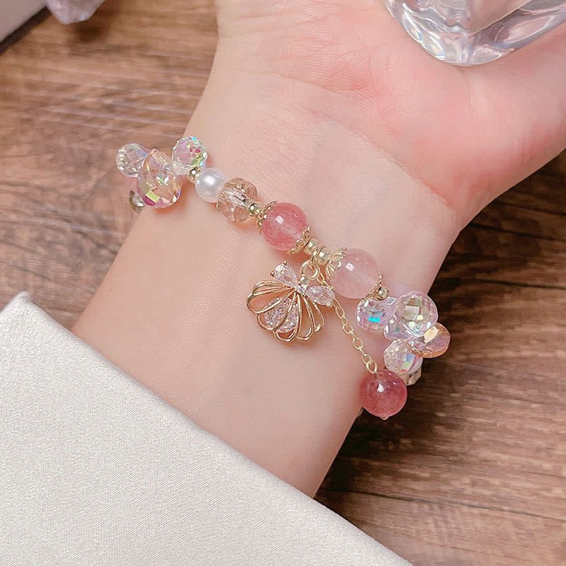 Strawberry Quartz Bracelet | Your Quiet Daily Anchor for Soft Joy | AetherFate - Image 8