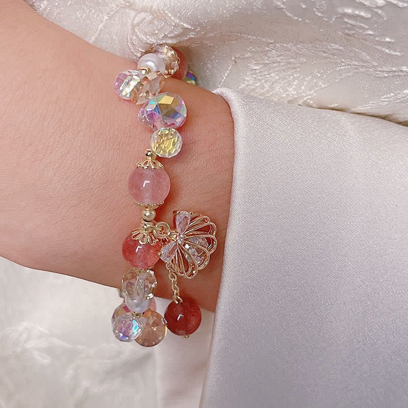 Strawberry Quartz Bracelet | Your Quiet Daily Anchor for Soft Joy | AetherFate - Image 10