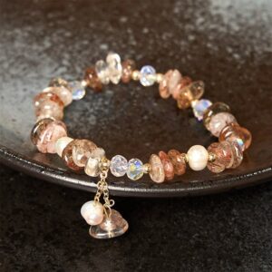 For When You Need Quiet Presence | Super Seven Crystal Irregular Small Pieces Positive Bracelet | AetherFate