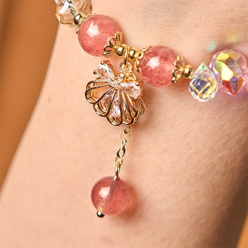 Strawberry Quartz Bracelet | Your Quiet Daily Anchor for Soft Joy | AetherFate - Image 4