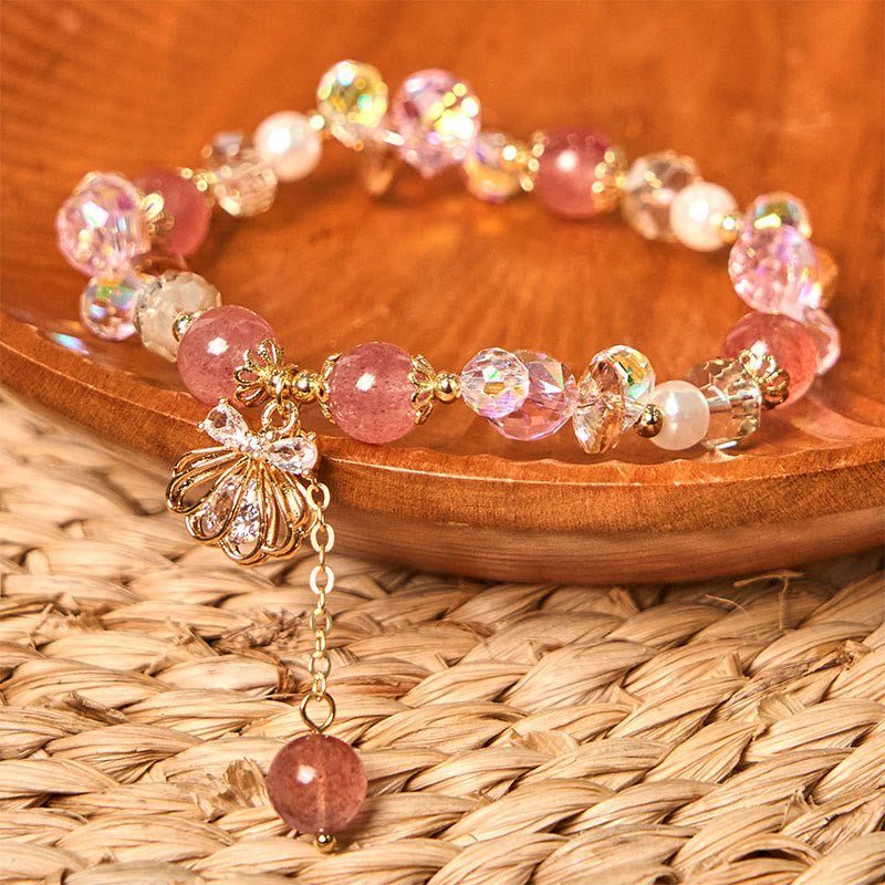 Strawberry Quartz Bracelet | Your Quiet Daily Anchor for Soft Joy | AetherFate - Image 14