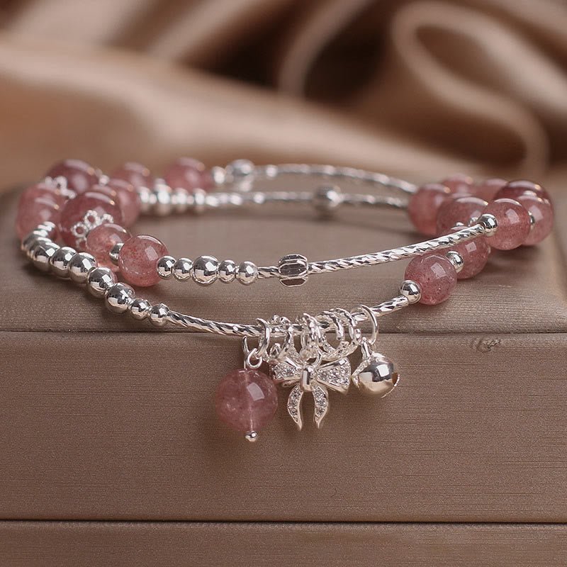 Strawberry Quartz Bracelet | Your Quiet Daily Anchor for Soft Joy | AetherFate - Image 5