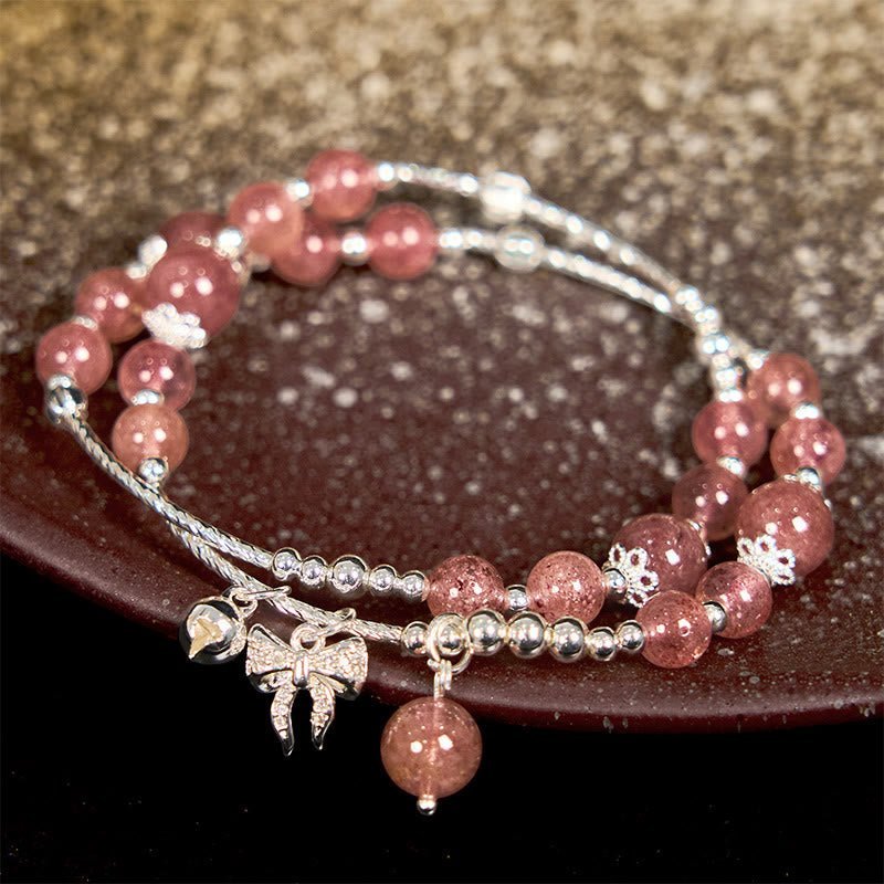Strawberry Quartz Bracelet | Your Quiet Daily Anchor for Soft Joy | AetherFate - Image 7