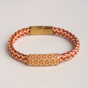For When You Need Quiet Presence | Tibetan Hot Wheels Various Colors Rope Diamond Knot Buckle Bracelet | AetherFate