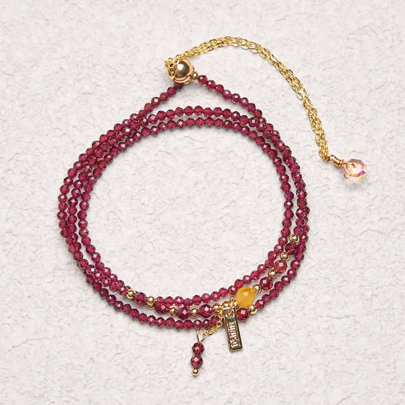Quiet Resolve, Worn Daily. Garnet Bracelet by AetherFate - Image 3