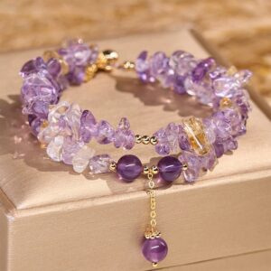 For When You Need Quiet Calm — Amethyst & Citrine Bracelet | AetherFate