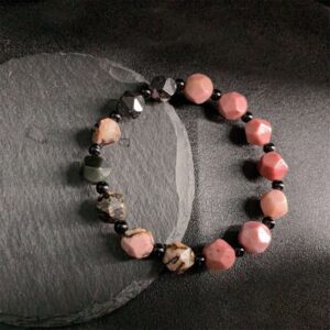 Gentle Tenderness, Worn Daily. Rhodonite Bracelet by AetherFate