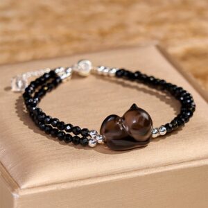 Clarity & Grounding, Worn Daily. Obsidian Bracelet by AetherFate