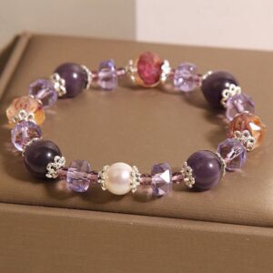 For When You Need Quiet Calm — Amethyst & Crystal Bracelet | AetherFate