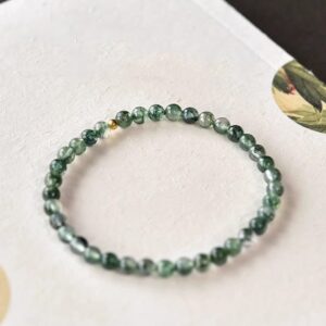 For When You Need Steady Presence | Moss Agate Bead Soothing Bracelet | AetherFate