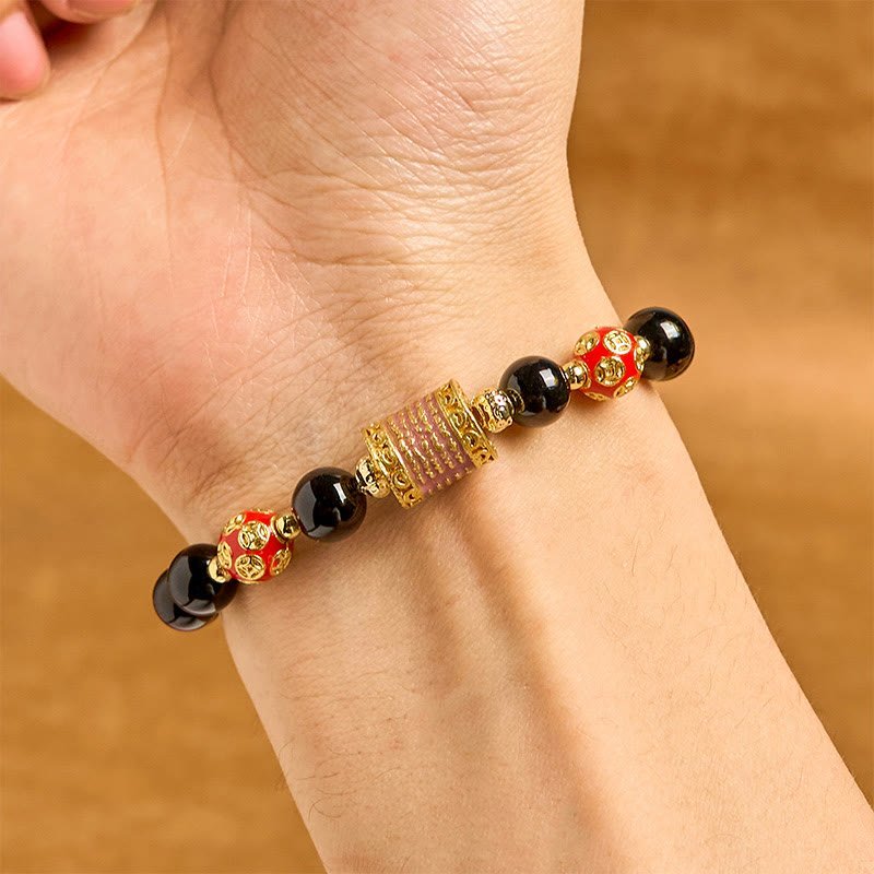 Quiet Warmth, Worn Daily. Copper & Onyx Bracelet by AetherFate - Image 2