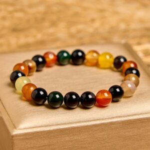 For When You Need Steady Presence | Colorful Chalcedony Agate Harmony Bracelet | AetherFate