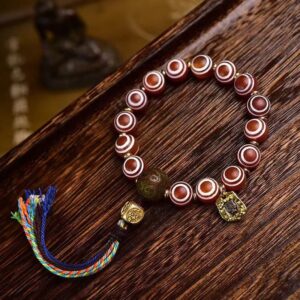 For When You Need Steady Presence | Tibetan Zakiram Red Agate Confidence Bracelet | AetherFate