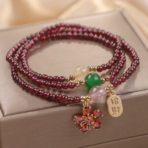 Garnet Bracelet | Your Quiet Daily Anchor for Quiet Resolve | AetherFate