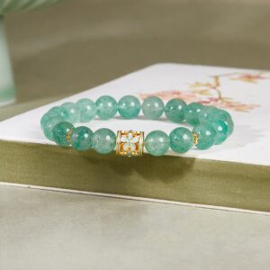 Strawberry Quartz Bracelet | Your Quiet Daily Anchor for Soft Joy | AetherFate