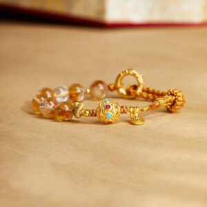 For When You Need Gentle Clarity — Clear Quartz & Citrine Bracelet | AetherFate
