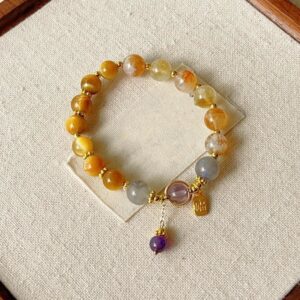 For When You Need Steady Focus — Tiger Eye & Citrine Bracelet | AetherFate