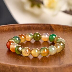 For When You Need Steady Presence | Colorful Peacock Agate Courage Purify Bracelet | AetherFate