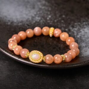 For When You Need Soft Awareness — Moonstone Bracelet | AetherFate