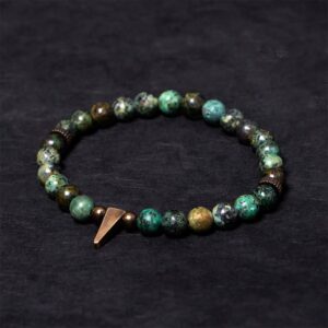 For When You Need Quiet Warmth — Copper & Turquoise Bracelet | AetherFate