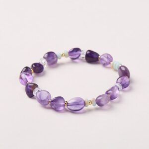 Clear Quartz & Amethyst Bracelet | Your Quiet Daily Anchor for Gentle Clarity | AetherFate