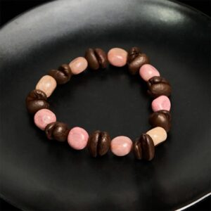 For When You Need Quiet Presence | Handmade Coffee Beans Irregular Stone Bracelet | AetherFate