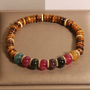 Steady Focus, Worn Daily. Tiger Eye & Tourmaline Bracelet by AetherFate