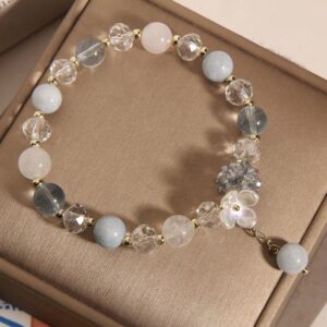Gentle Clarity, Worn Daily. Aquamarine Bracelet by AetherFate