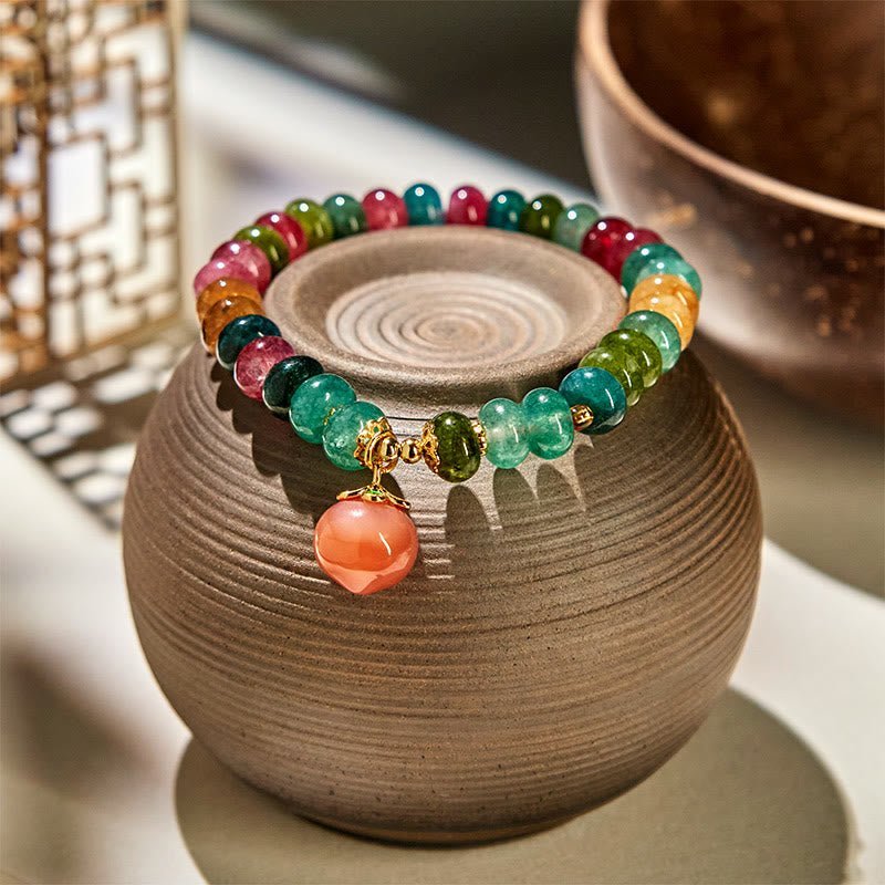 Quiet Balance, Worn Daily. Agate & Tourmaline Bracelet by AetherFate - Image 3