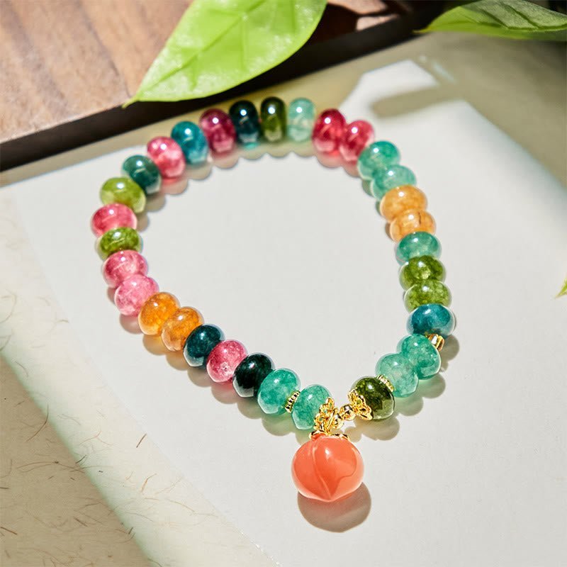 Quiet Balance, Worn Daily. Agate & Tourmaline Bracelet by AetherFate - Image 5