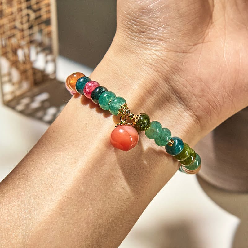Quiet Balance, Worn Daily. Agate & Tourmaline Bracelet by AetherFate - Image 2