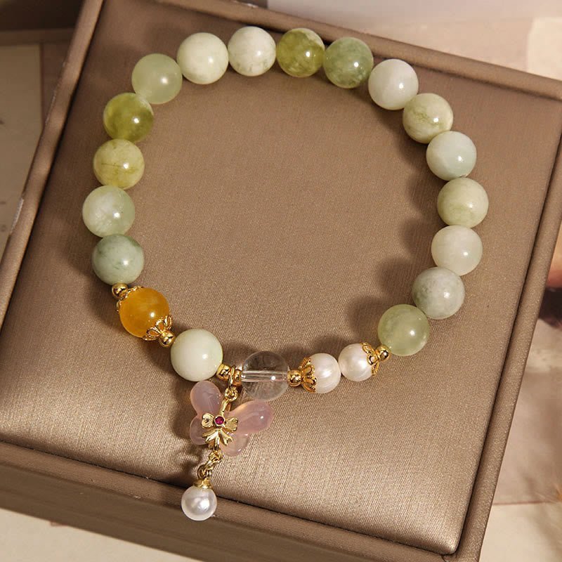 Quiet Balance, Worn Daily. Agate & Serpentine Bracelet by AetherFate - Image 6
