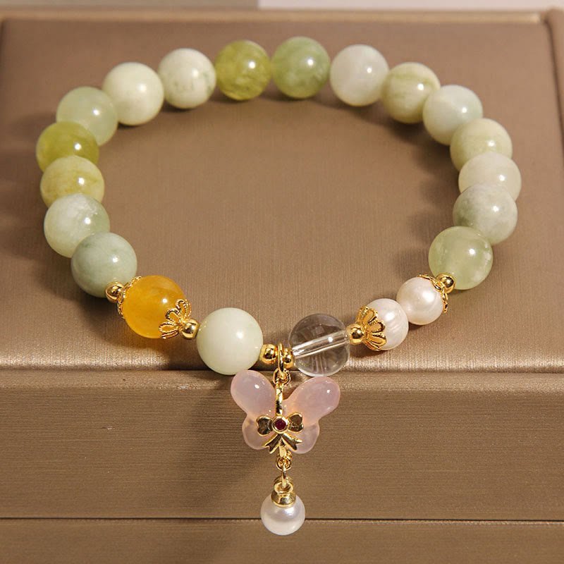 Quiet Balance, Worn Daily. Agate & Serpentine Bracelet by AetherFate