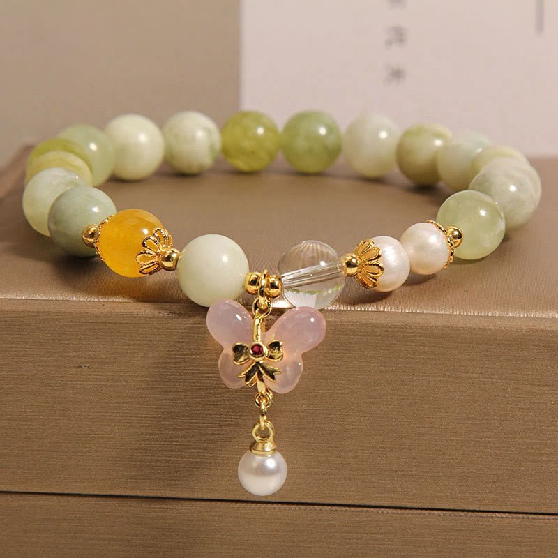 Quiet Balance, Worn Daily. Agate & Serpentine Bracelet by AetherFate - Image 3