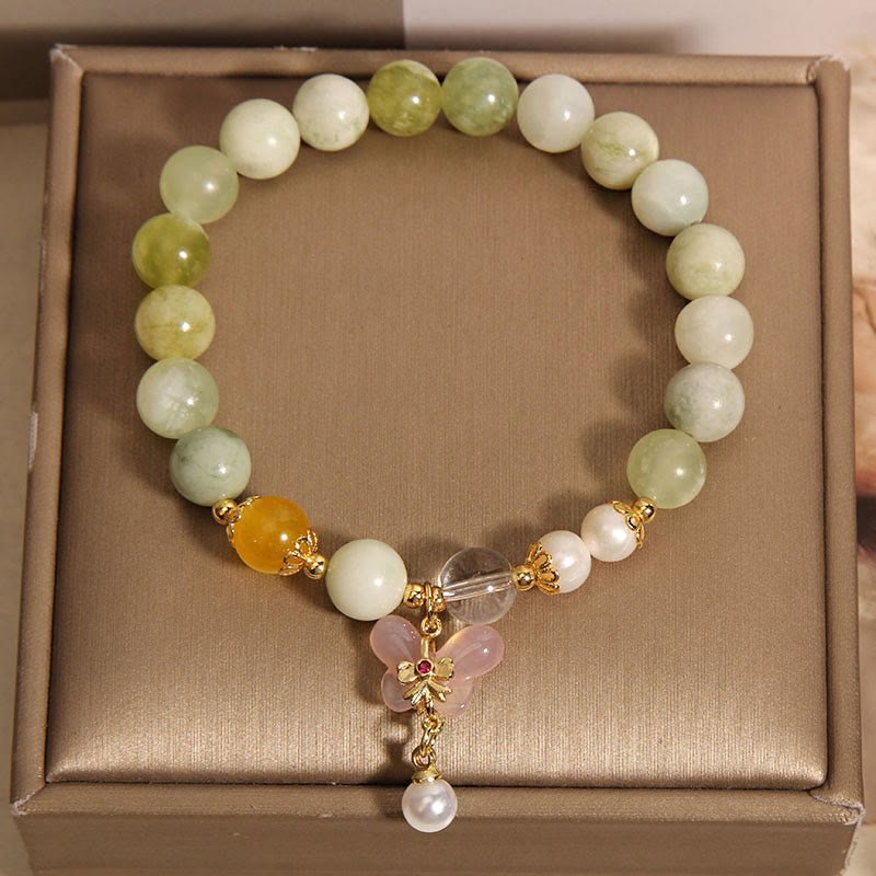 Quiet Balance, Worn Daily. Agate & Serpentine Bracelet by AetherFate - Image 5