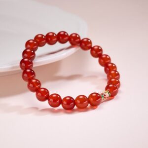 For When You Need Steady Presence | Red Agate Koi Fish Confidence Bracelet | AetherFate