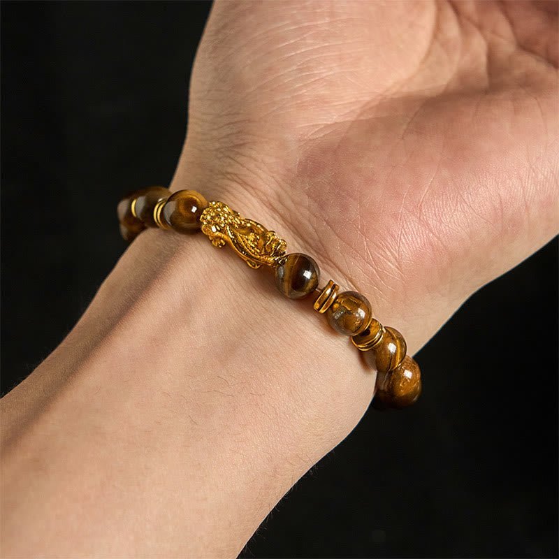 Steady Focus, Worn Daily. Tiger Eye Bracelet by AetherFate - Image 4