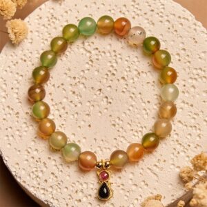 Agate & Tourmaline Bracelet | Your Quiet Daily Anchor for Quiet Balance | AetherFate