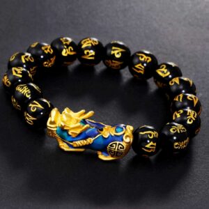 Color-Changing Wealth-attuned Obsidian Wealth Bracelet | AetherFate