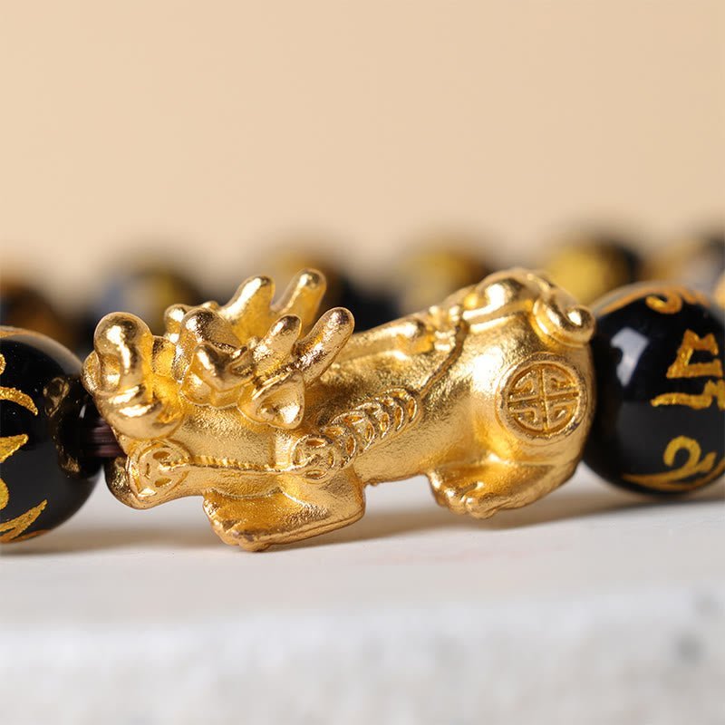 Inner Stillness, Worn Daily. space-warming Wealth-attuned Obsidian Bracelet | AetherFate - Image 9