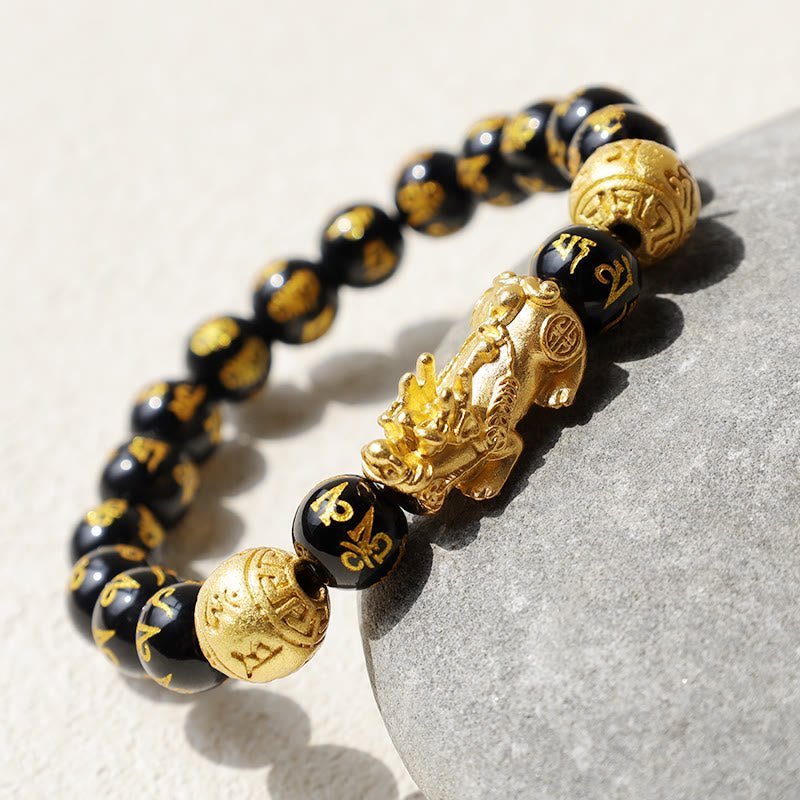 Inner Stillness, Worn Daily. space-warming Wealth-attuned Obsidian Bracelet | AetherFate - Image 12