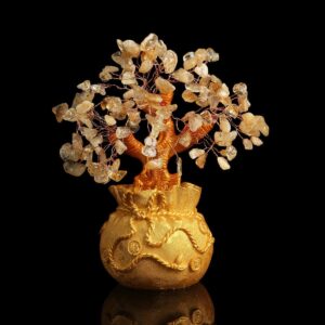 Citrine Money Tree for Prosperity - space-warming Gemstone Ornament | AetherFate