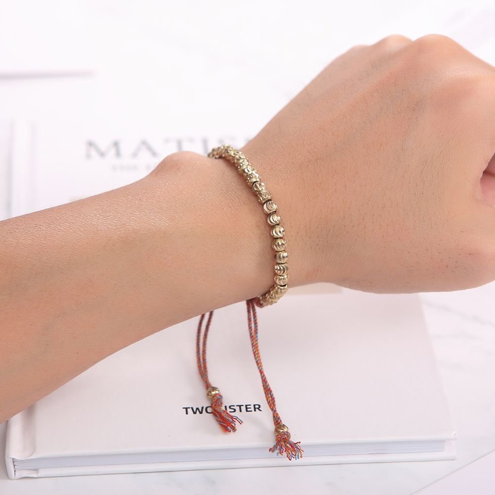 Copper Beads Tibetan Bracelet | AetherFate - Image 2