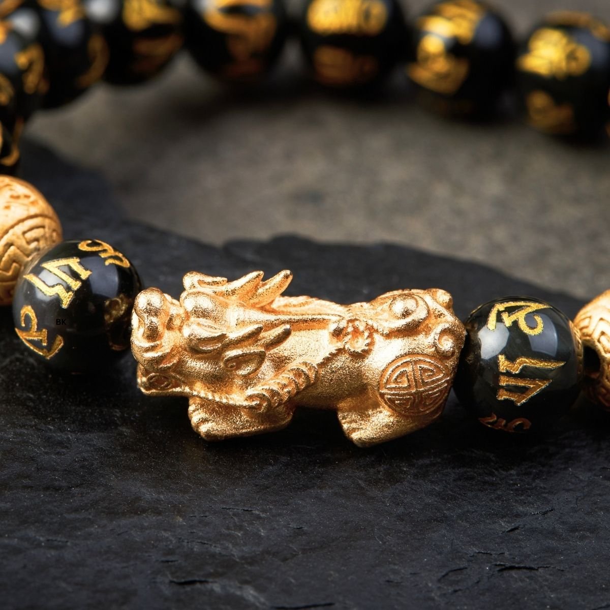 space-warming Bracelet - Wealth-attuned Black Obsidian Bracelet for Wealth | AetherFate - Image 4