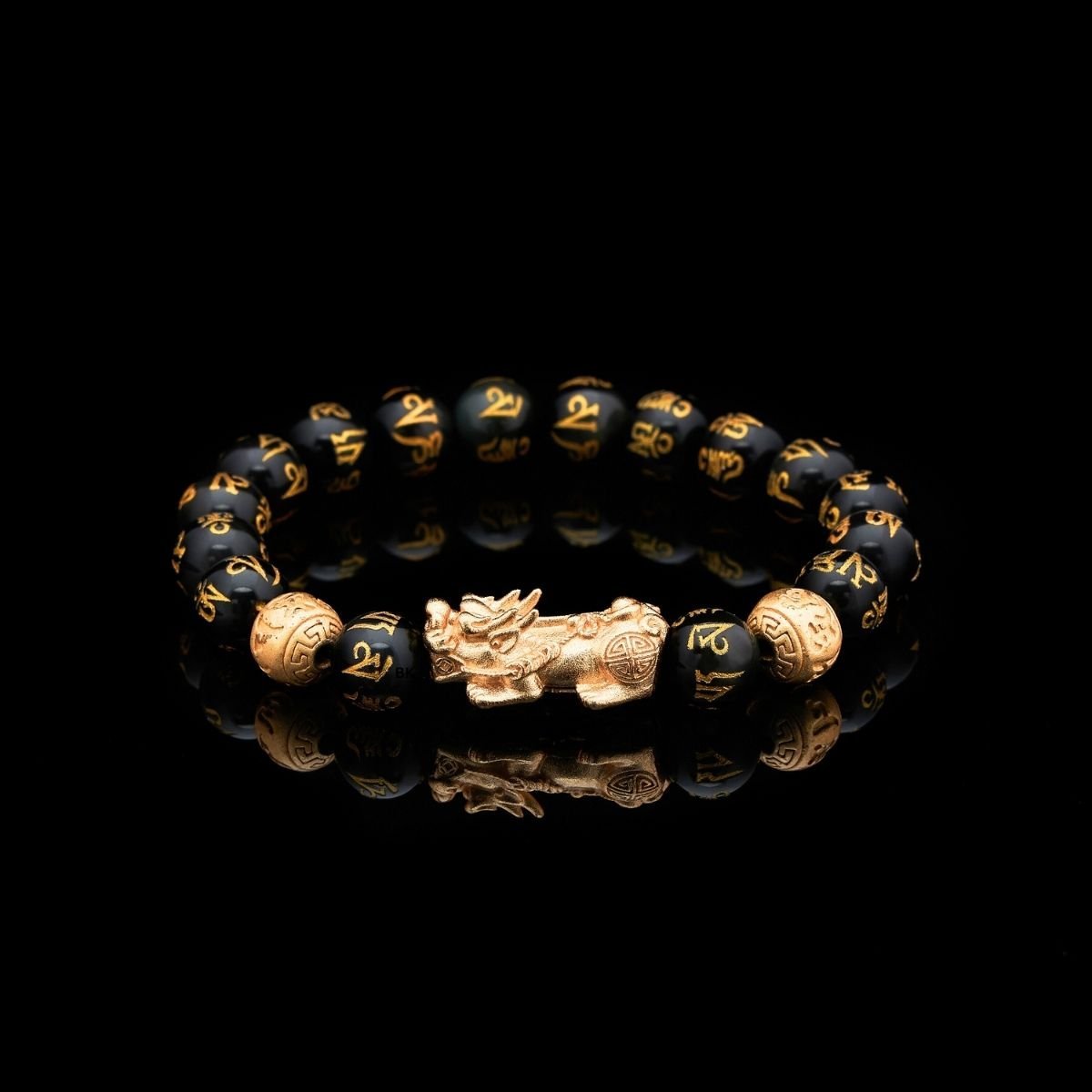 space-warming Bracelet - Wealth-attuned Black Obsidian Bracelet for Wealth | AetherFate - Image 6